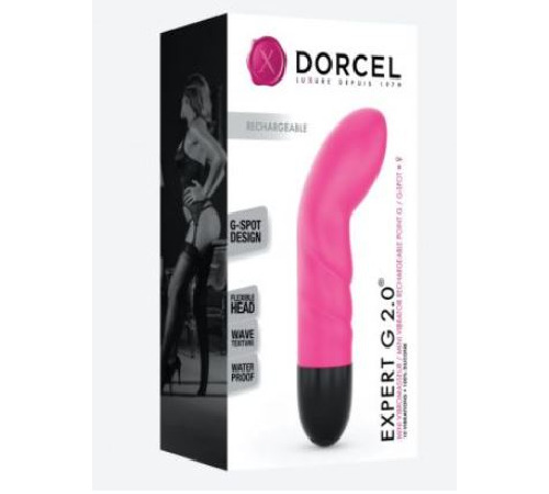 Вибратор Dorcel Expert G 2.0 Magenta для точки G, перезаряжаемый