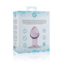 Рожева анальна пробка зі скла Gildo Pink Glass Buttplug