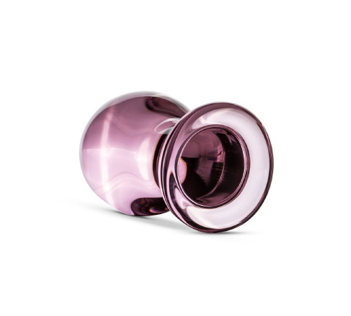 Розовая анальная пробка из стекла Gildo Pink Glass Buttplug No. 27