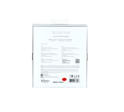 Роскошный вакуумный клиторальный стимулятор Pillow Talk - Dreamy Teal с кристаллом Swarovski