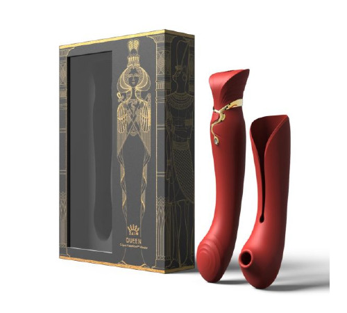 Ультрасучасний Вібромасажер 3 в 1 Zalo Queen, Wine Red