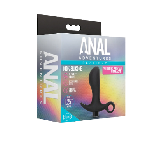 Анальна пробка Blush Anal Adventures Platinum Silicone Vibrating Pros