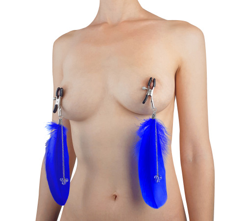 Затискачі для сосків Перо Сині