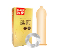 Тонкие презервативы HBM с пролонгирующим эффектом 10шт./пач, эрекционное кольцо в пачке