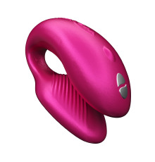 Смарт-вибратор для пар We-Vibe Chorus Cosmic Pink, сенсорное управление вибрациями сжатием пульта