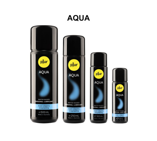 Лубрикант на водной основе pjur Aqua 500 мл, эффект бархатистой кожи без прилипания