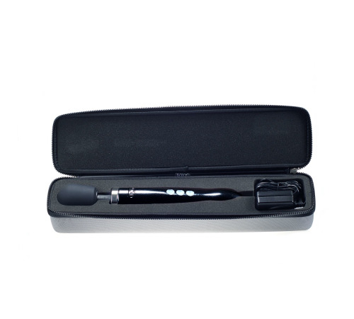 Вібромасажер DOXY Die Cast Black, дуже потужний, живлення 220В, металевий корпус