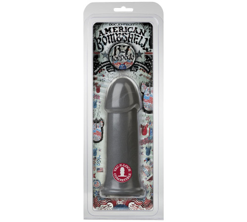 Фаллоимитатор для фистинга Doc Johnson American Bombshell - B-7 Torpedo - Gun Metal