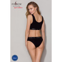 Трусики-слипы из хлопка с эластаном Passion PS004 PANTIES black, size S