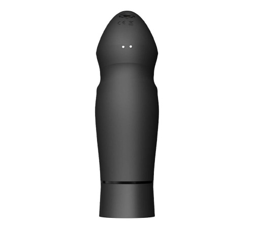 Компактна смарт секс-машина Zalo – Sesh Obsidian Black, 2 насадки, пульт ДК, кристал Swarovski