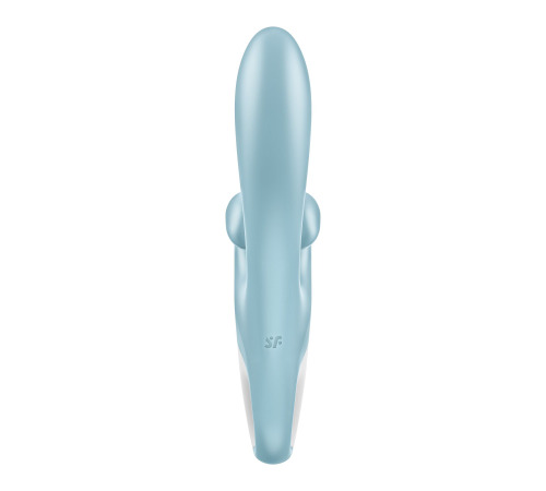 Вибратор-кролик Satisfyer Touch Me Blue, двойной отросток, 3 мощных мотора