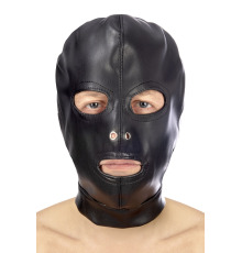 Капюшон для БДСМ с открытыми глазами и ртом Fetish Tentation Open mouth and eyes BDSM hood