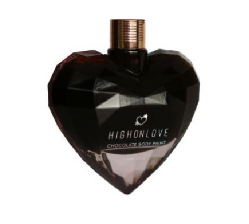Премиум краска для тела HighOnLove Chocolate Body Paint (100 мл) с какао, кофеином, маслом каннабиса