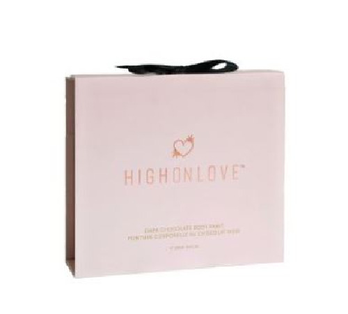 Премиум краска для тела HighOnLove Chocolate Body Paint (100 мл) с какао, кофеином, маслом каннабиса
