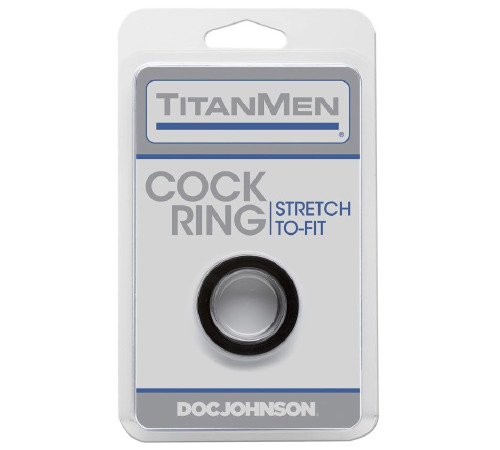 Ерекційне кільце Doc Johnson Titanmen Tools - Cock Ring - Black