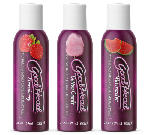 Розігрівальні гелі для орального сексу Doc Johnson GoodHead – Warming Head (полуниця, солодка вата)