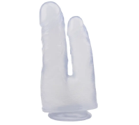 Подвійний фалоімітатор на присосці Chisa Hi-Rubber 7.9