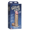 Фалоімітатор Doc Johnson The Realistic Cock 6 inch White - PVC, Vack-U-Lock, діаметр 4,3 см