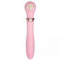 Вібромасажер-пульсатор із підігрівом ZALO DESIRE, Fairy Pink