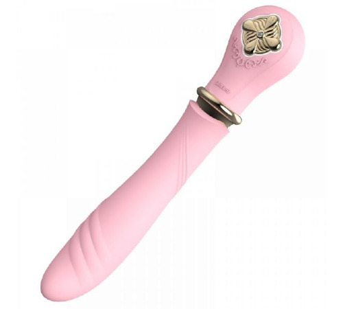 Вібромасажер-пульсатор із підігрівом ZALO DESIRE, Fairy Pink