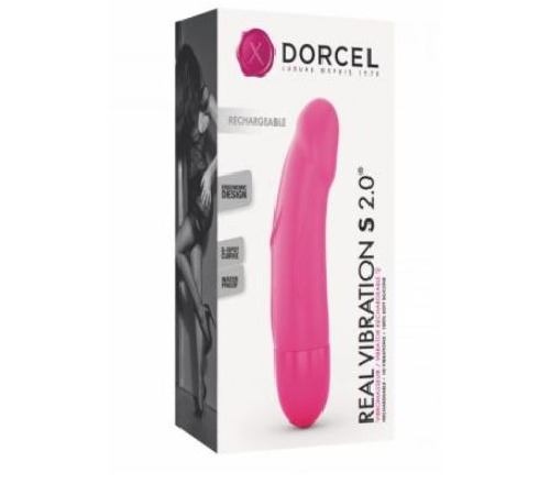 Вибратор Dorcel Real Vibration S Magenta 2.0, диам 3,7см, перезаряжаемый, для точки G