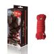 Веревка для BDSM MAI Bondage Rope Red, длина 10 м, диаметр 6,5 мм, полиэстер