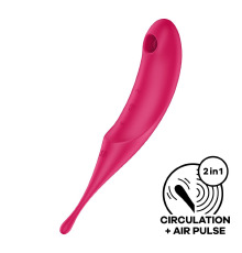 Вибратор для клитора с вакуумной стимуляцией Satisfyer Twirling Pro Red