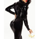 Комбінезон лакований M, блискавка на все тіло, довгий рукав, дуже стильний