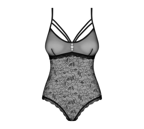 Мереживне боді з доступом 818-TED-1 teddy M/L, чорне