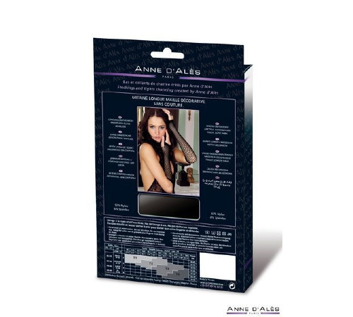 Митенки сетка Anne De Ales Black