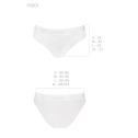 Трусики с широкой резинкой и кружевом Passion PS001 PANTIES white, size M