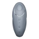 Вибростимулятор-пульсатор Satisfyer Tap & Climax 1 Bluegrey, эффект постукивания пальцем, 2 мотора