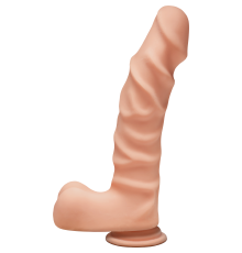 Фаллоимитатор Doc Johnson The D - Ragin D - 9 Inch With Balls - ULTRASKYN - White, диаметр 5,1см