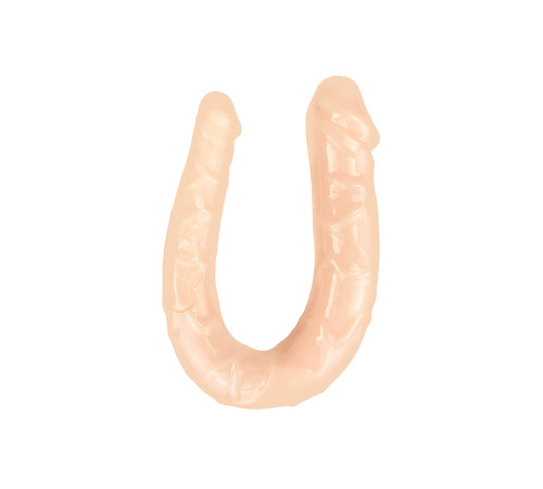 Фалоімітатор двосторонній, гелевий, тілесний, діаметр 31мм та 37мм