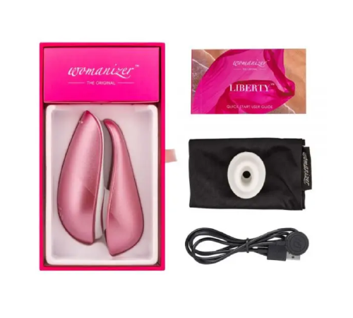 Безконтактний стимулятор клітора Womanizer Liberty Pink Rose