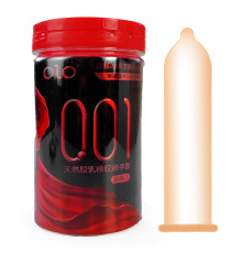 Ультратонки презервативы OLO 001 в банке 10 шт.