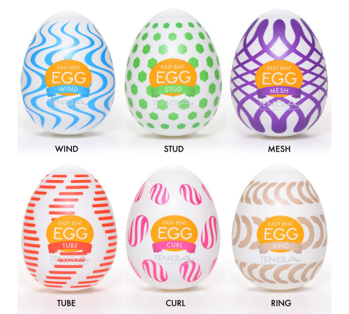 Набор мастурбаторов-яиц Tenga Egg Wonder Pack (6 яиц)