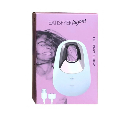 Потужний вібратор Satisfyer Lay-On - White Temptation, водонепроникний