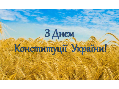С днем конституции Украины