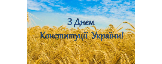 С днем конституции Украины